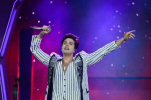 Luan Santana durante show em Barretos