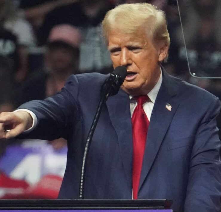 O candidato à Presidência dos Estados Unidos Donald Trump