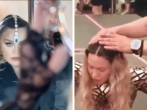 Madonna em cenas de suposto documentário gravado no Rio de Janeiro