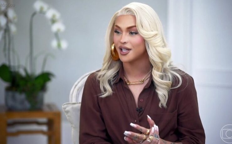 Pabllo Vittar durante entrevista para o 'Fantástico'