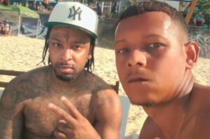 21 Savage com fã em Ipanema
