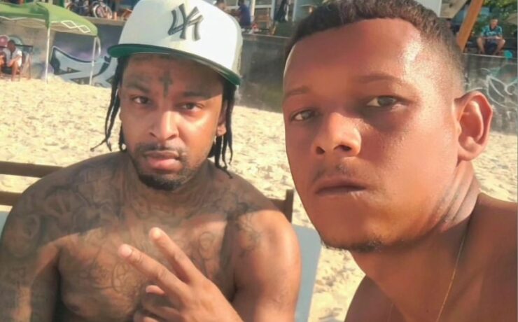 21 Savage com fã em Ipanema