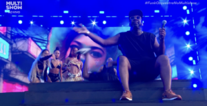 Sósia de MC Catra na abertura do Rock in Rio (Reprodução/Multishow)