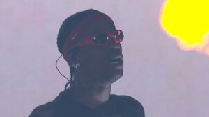 Travis Scott canta no Rock in Rio 2024 (Reprodução)