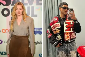 A cantora Luísa Sonza e o cantor La Cruz