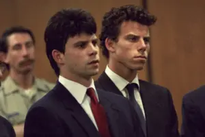 Lyle e Erik Menendez em 1990