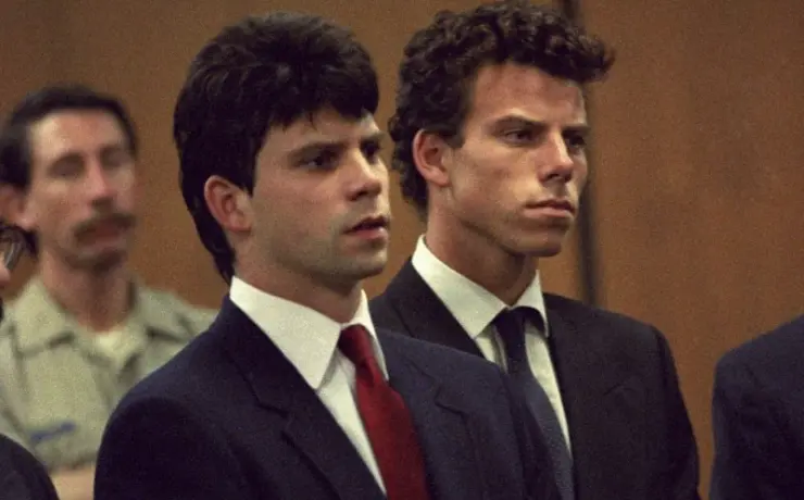 Lyle e Erik Menendez em 1990