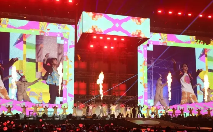 BTS em show em Las Vegas em 2022