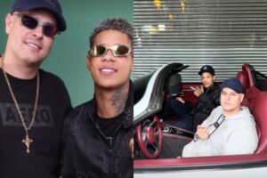 O produtor David Santos e o cantor Boladin 211