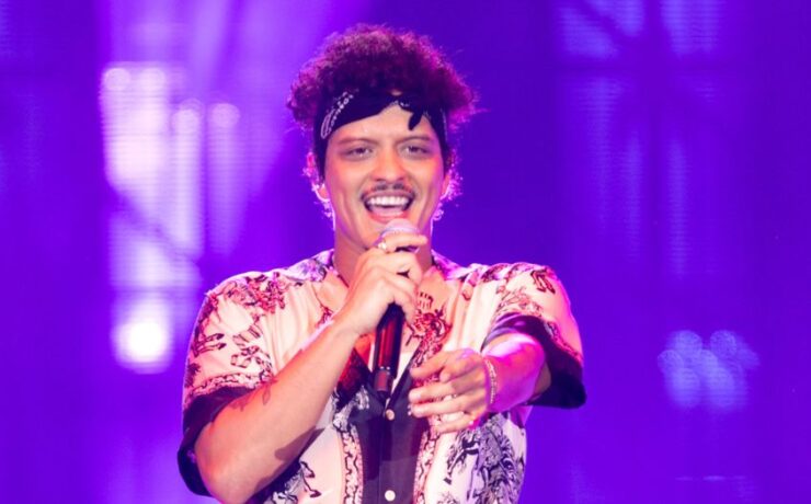 Bruno Mars durante show no Morumbi (Brazil News)