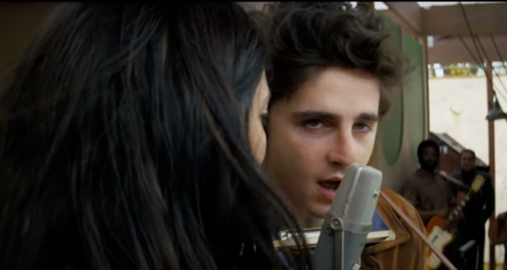 Timothée Chalamet canta em filme biográfico de Bob Dylan 1 dylan