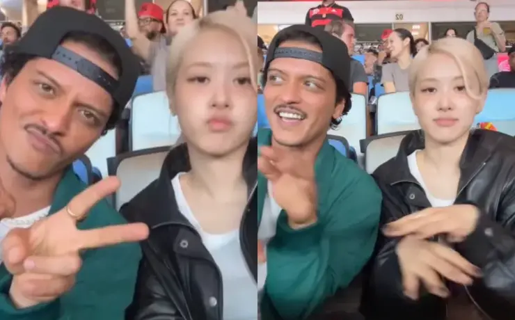 Bruno Mars e Rosé, do BLACKPINK