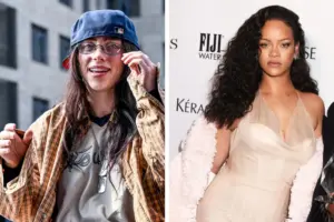 As cantoras Billie Eilish e Rihanna