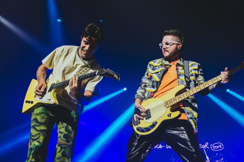 Os músicos Pe Lu e Pe Lanza
