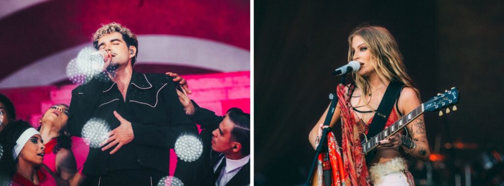 Os cantores Jão e Luísa Sonza