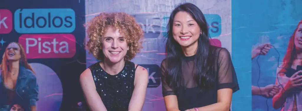 Tatianna Perri, diretora de Marketing de Chocolates Nestlé, e Daniela Okuma, diretora geral de Negócios do TikTok no Brasil.