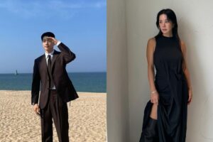 Os atores Kang Hoon e Uhm Junghwa