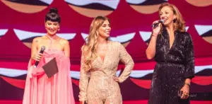 Monique Dardenne, Fátima Pissarra e Claudia Assef no WME (Divulgação/WME)