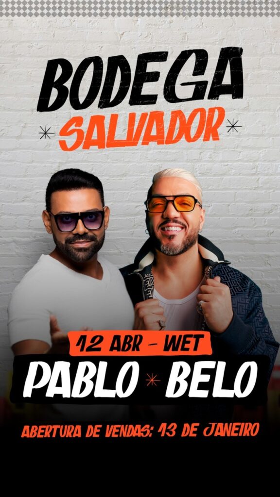 Os cantores Pablo e Belo 