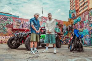 Os cantores Zé Felipe e Lucas LM