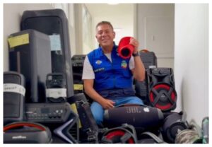 apreensao caixinhas de som