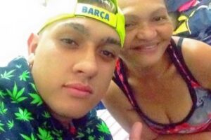 MC Binn e a mãe biológica