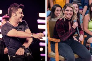 Os cantores Cristiano Araujo e Marília Mendonça