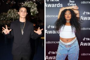 Os cantores MC Hariel e Duquesa