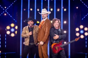 Os cantores Luan Pereira e Edson e Hudson