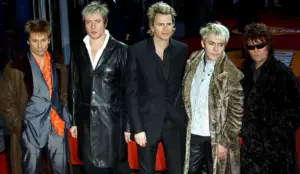 Duran Duran: Roger Taylor, Simon Le Bon, John Taylor, Nick Rhodes e Andy Taylor em 2004