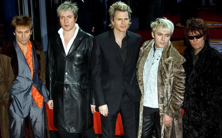 Duran Duran: Roger Taylor, Simon Le Bon, John Taylor, Nick Rhodes e Andy Taylor em 2004