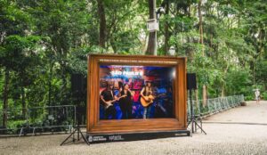 Ação do The Town no Parque Trianon em São Paulo