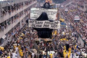 O 'Cristo mendixgo' da Beija-Flor em 1989 (Wikimedia Commons)