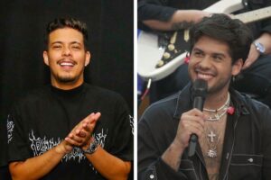 Os cantores Felipe Amorim e Zé Felipe