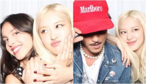 Olivia Rodrigo e Bruno Mars posam com Rosé