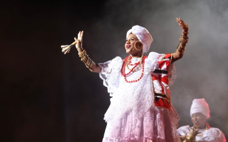 Jessica Ellen desfila na Unidos de Padre Miguel na Sapucai (Iwi Onodera/Brazil News)