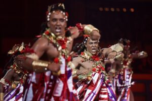 Desfile da Salgueiro, em 2025 (REUTERS_Ricardo Moraes)