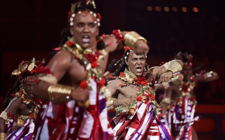 Desfile da Salgueiro, em 2025 (REUTERS_Ricardo Moraes)