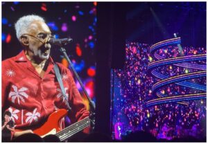 Gil durante estreia de "Tempo Rei", em Salvador (Reprodução)