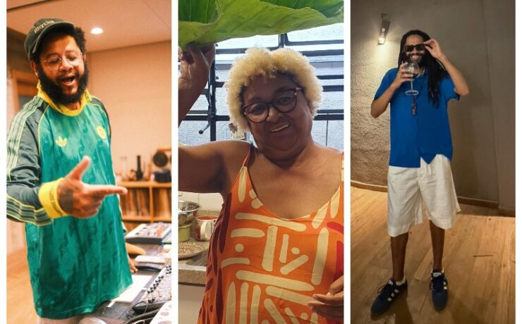 Emicida, Fióti e a mãe Dona Jacira