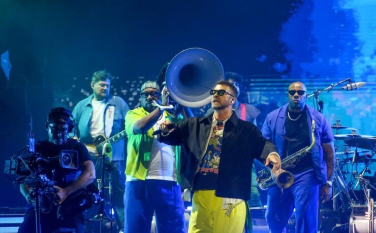 Justin Timberlake no Lollapalooza 2025, em São Paulo (Sidiney Lopes/Billboard Brasil)