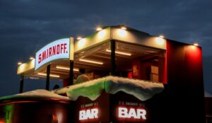 Estande Smirnoff no Lollapalooza 2025 (Sidnei Lopes_@observadordaimagem)