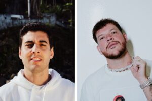 Os cantores Fábio Brazza e Ferrugem