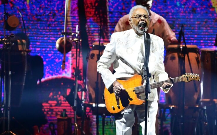 Gilberto Gil em show em São Paulo em abril de 2025