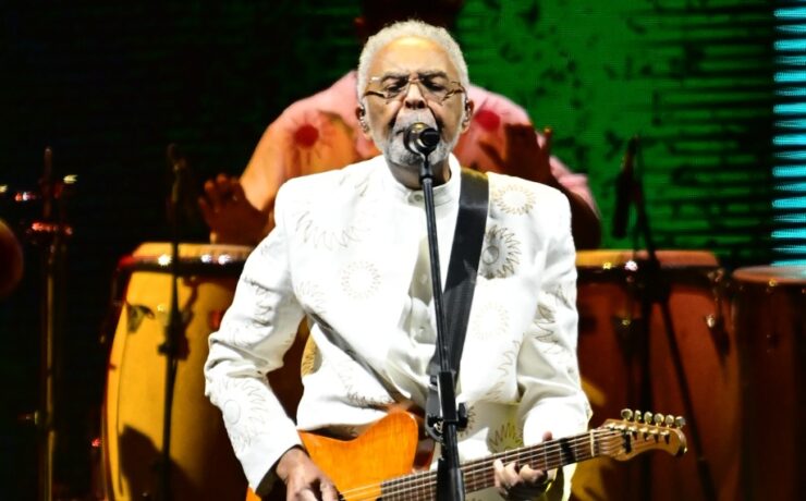 Gilberto Gil em show em São Paulo em abril de 2025