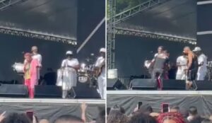 Leci Brandão em show em São Paulo