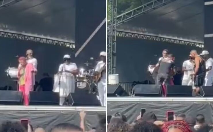 Leci Brandão em show em São Paulo