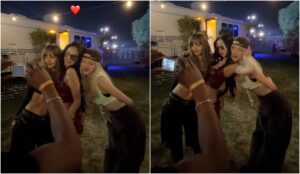 Lisa, Jennie e Rosé, do BLACKPINK, no Coachella 2025
