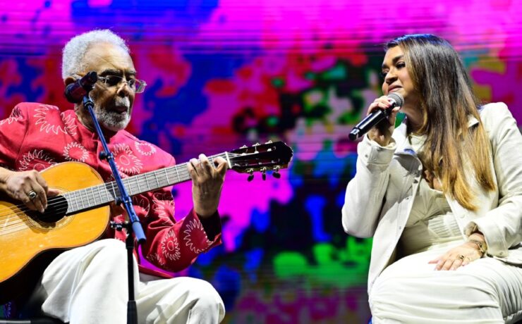 Preta Gil participa de show do pai, Gilberto Gil, no Allianz Parque em São Paulo (Leo Franco Agnews)