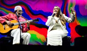 Preta Gil participa de show do pai, Gilberto Gil, no Allianz Parque em São Paulo. (Leo Franco)